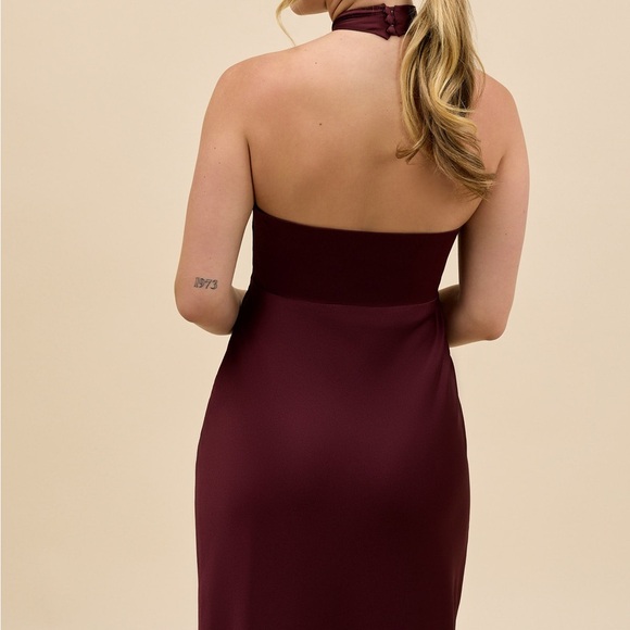 Park & Fifth Stanton Bridesmaid Dress in Burgundy - Picture 6 of 8